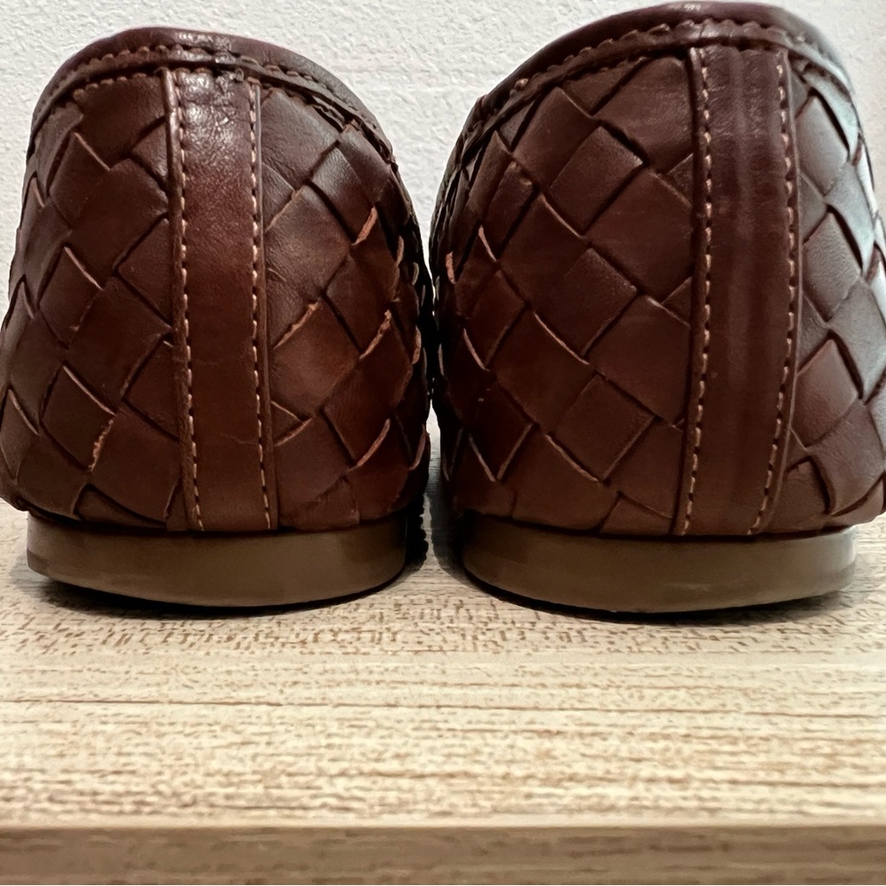 Bernardo Brown Woven Leather Ballet Flats - Picture 3 of 9